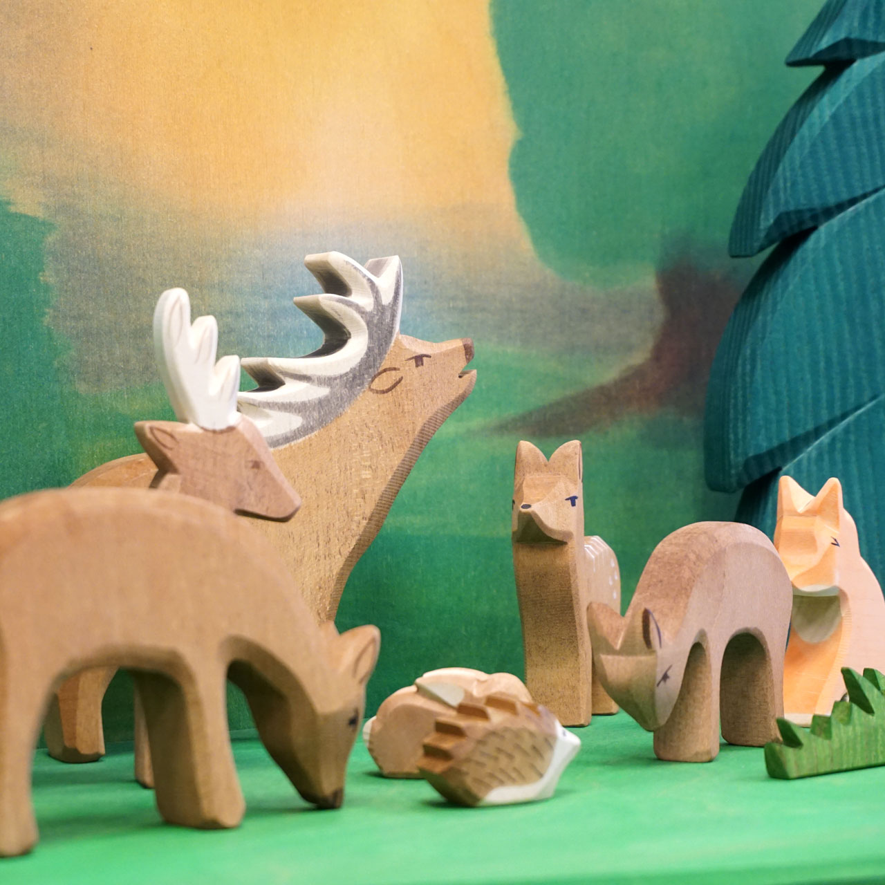 Ostheimer Holzfiguren, Tiere des Waldes